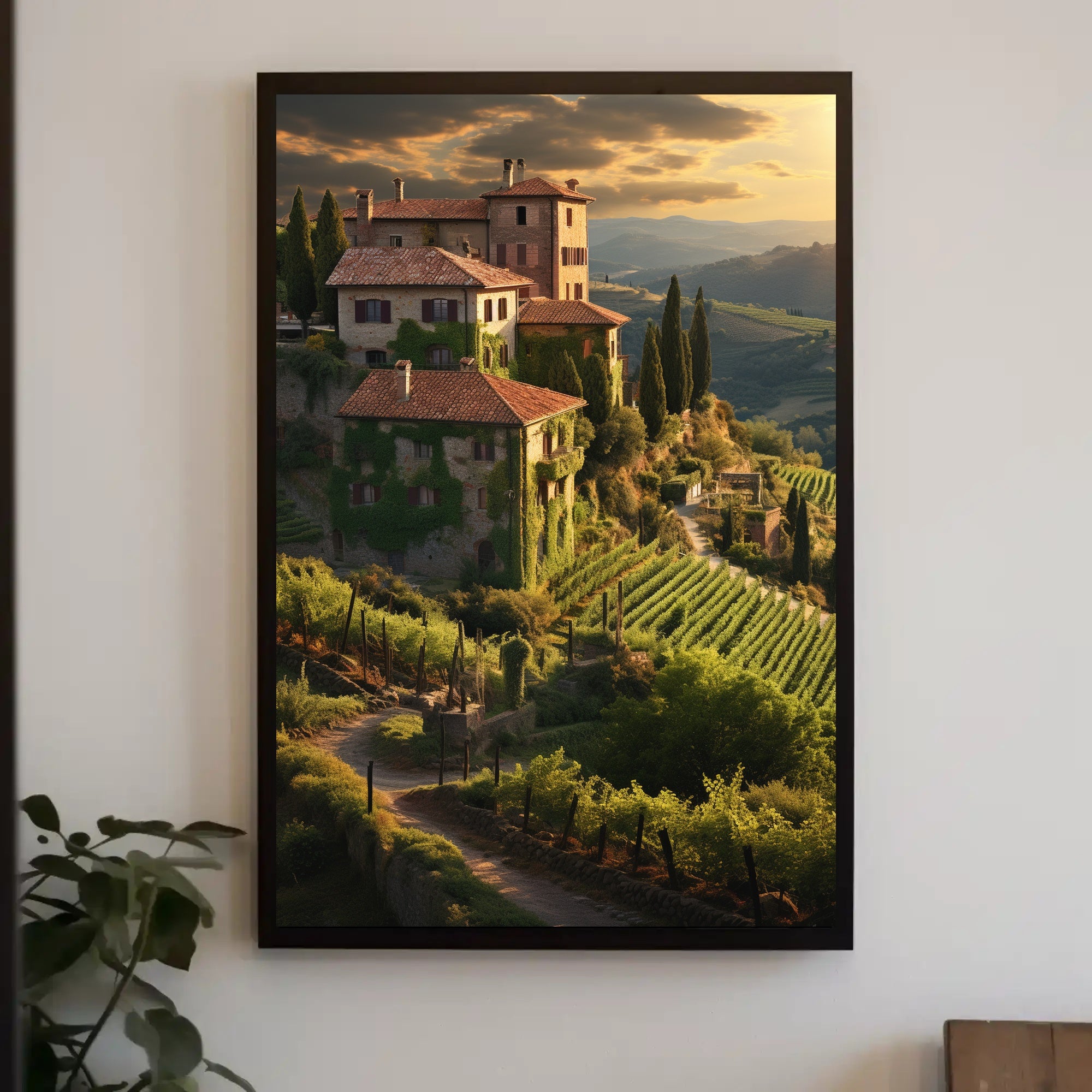 Tuscan Countryside Landscape Wall Art Cultural or Heritage Poster