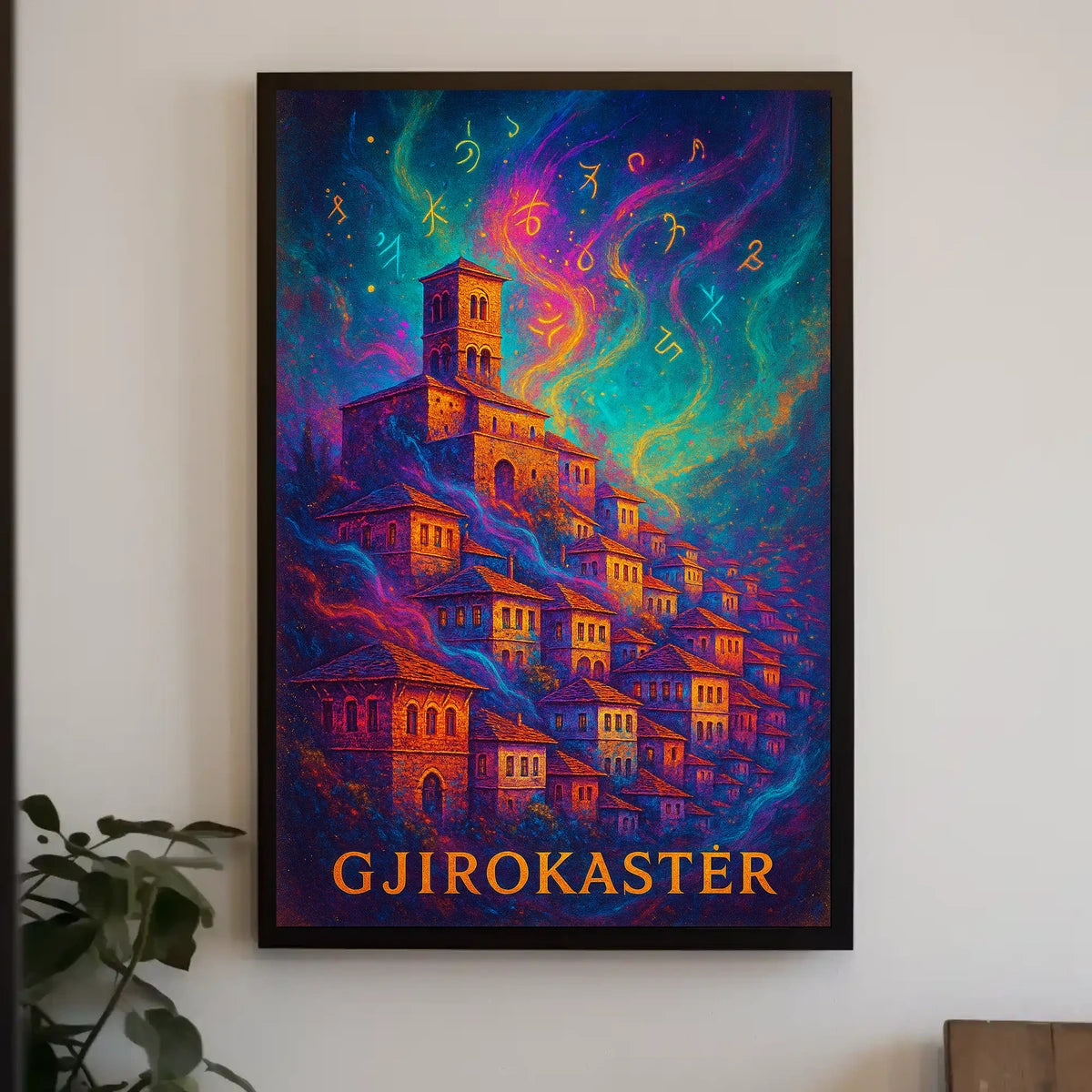 Gjirokastër Enchantment: Mystical Albanian Town Art Poster
