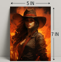 The Fiery Cowgirl Poster