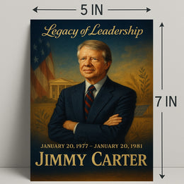 Jimmy Carter Presidential Era Wall Art Print PosterGoat