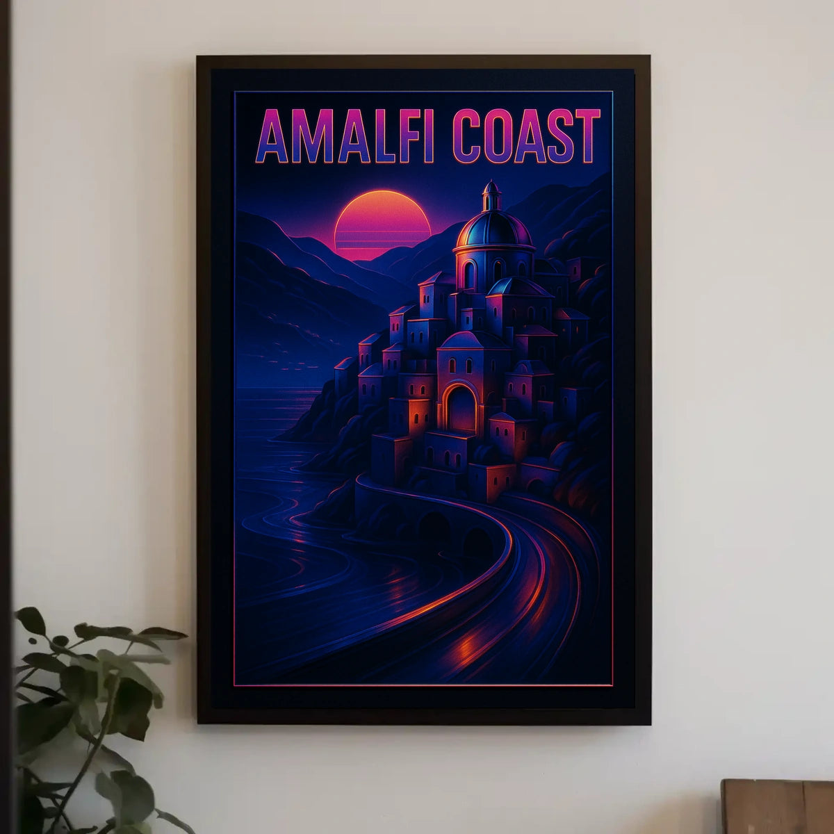 Amalfi Coast Sunset Poster