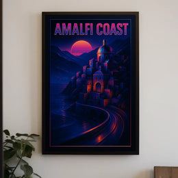 Amalfi Coast Sunset Poster