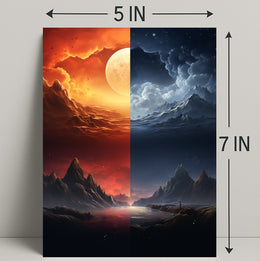 Dual Realms Day And Night Poster