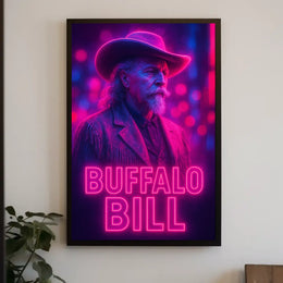 Buffalo Bill Classic Western Imagery Cultural or Heritage Poster