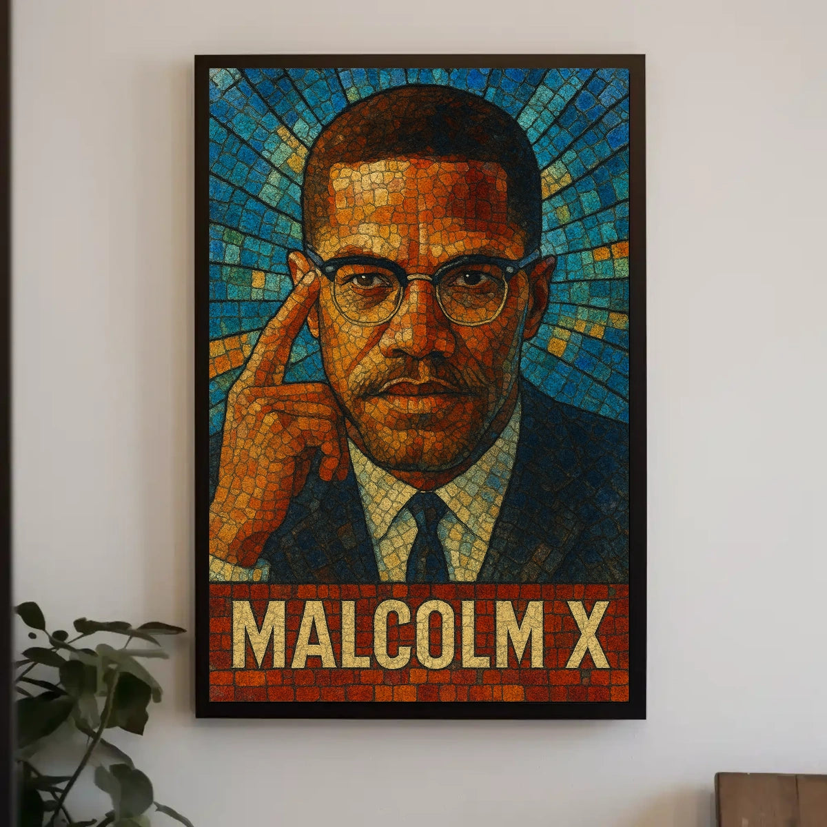 Malcolm X Iconic Leader Poster