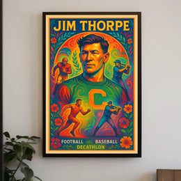 Celebrating Jim Thorpe A Legendary Athlete Poster