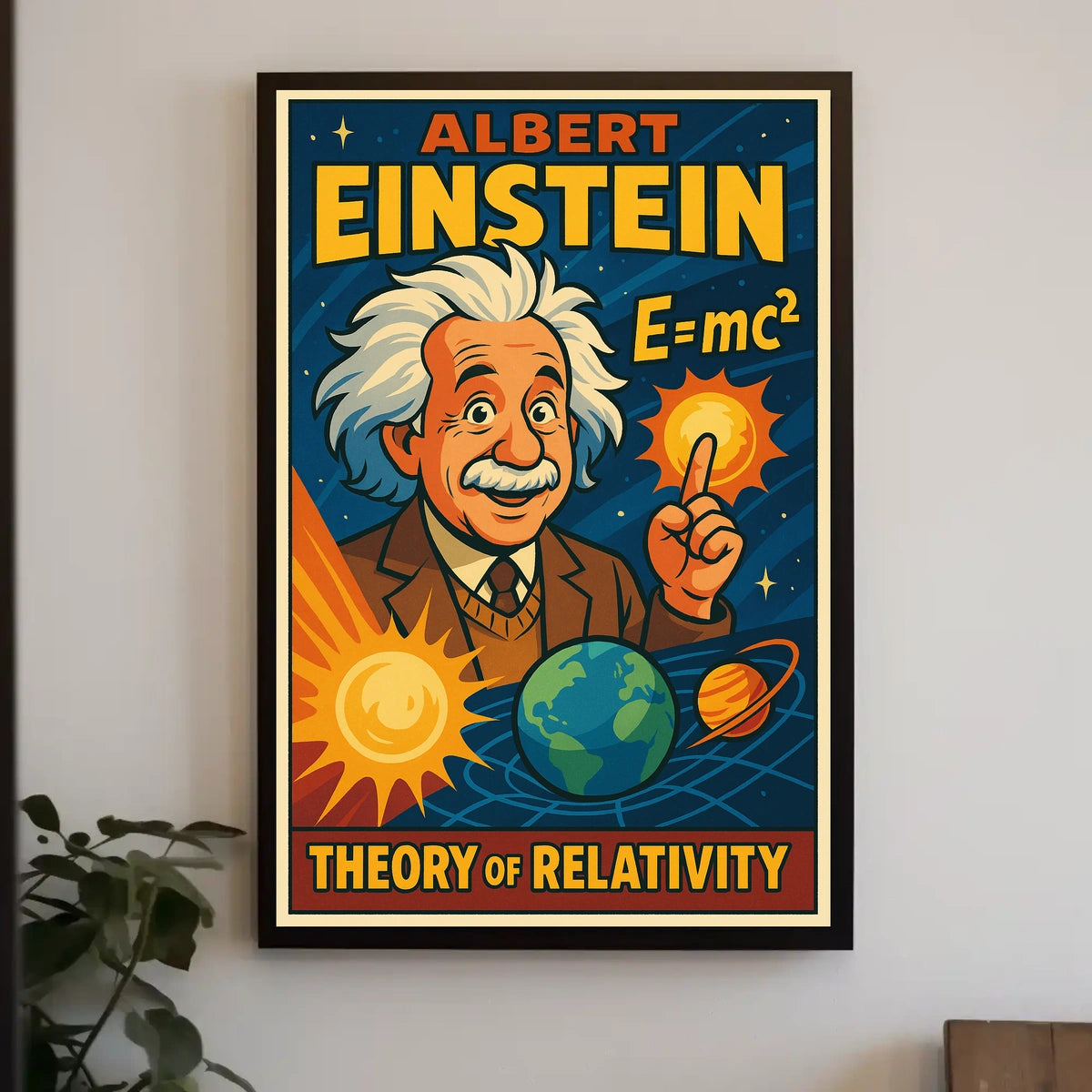 Einstein Relativity Scenic Poster