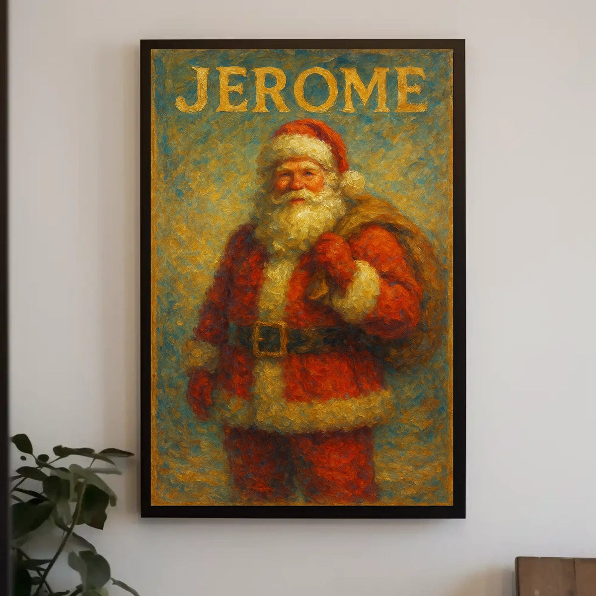 Vintage Santa Claus Christmas Classic Cultural Heritage Poster