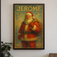 Vintage Santa Claus Christmas Classic Cultural Heritage Poster