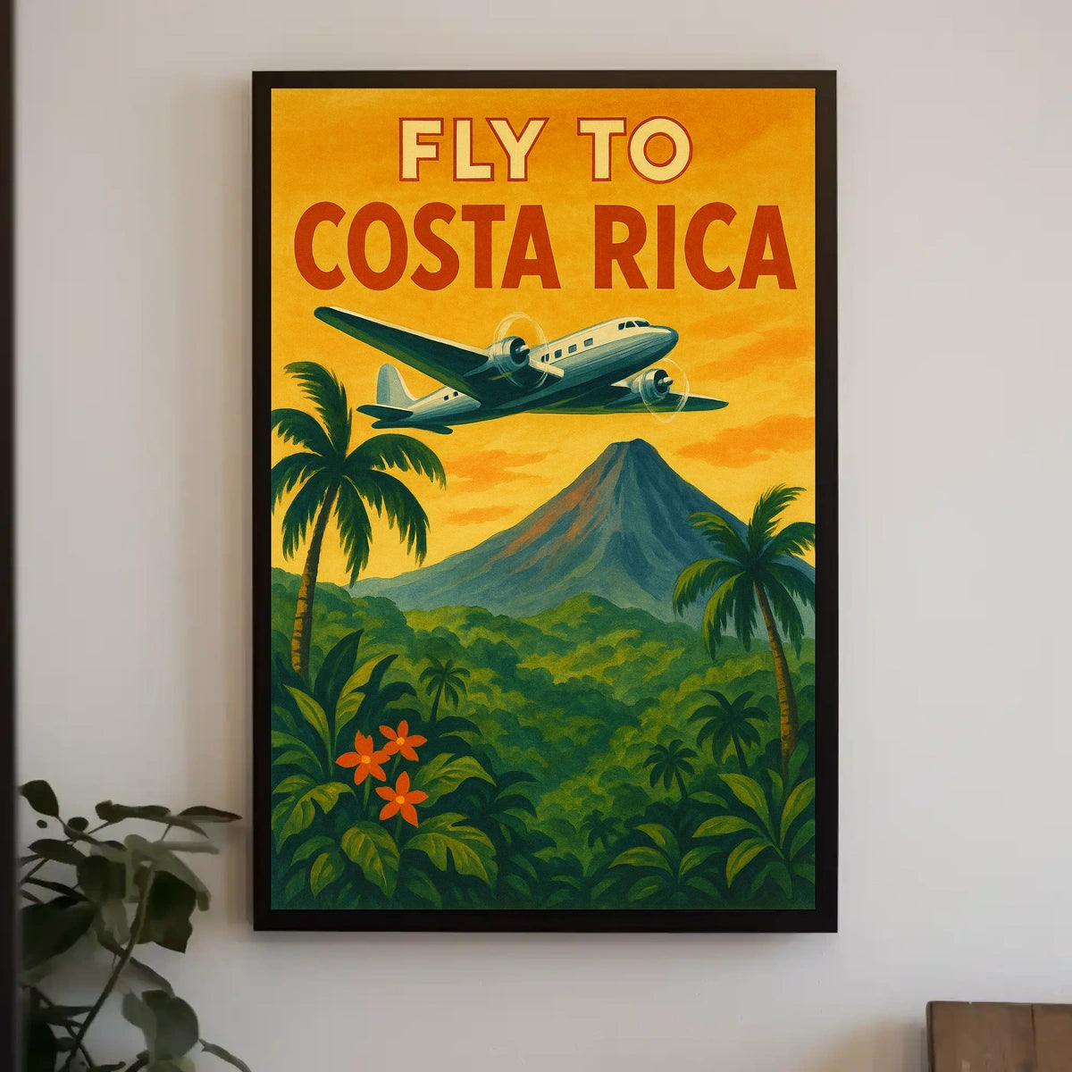 Fly to Costa Rica Poster