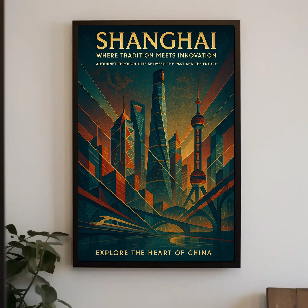 Shanghai Where Tradition Meets Innovation Poster