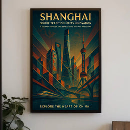 Shanghai Where Tradition Meets Innovation Poster