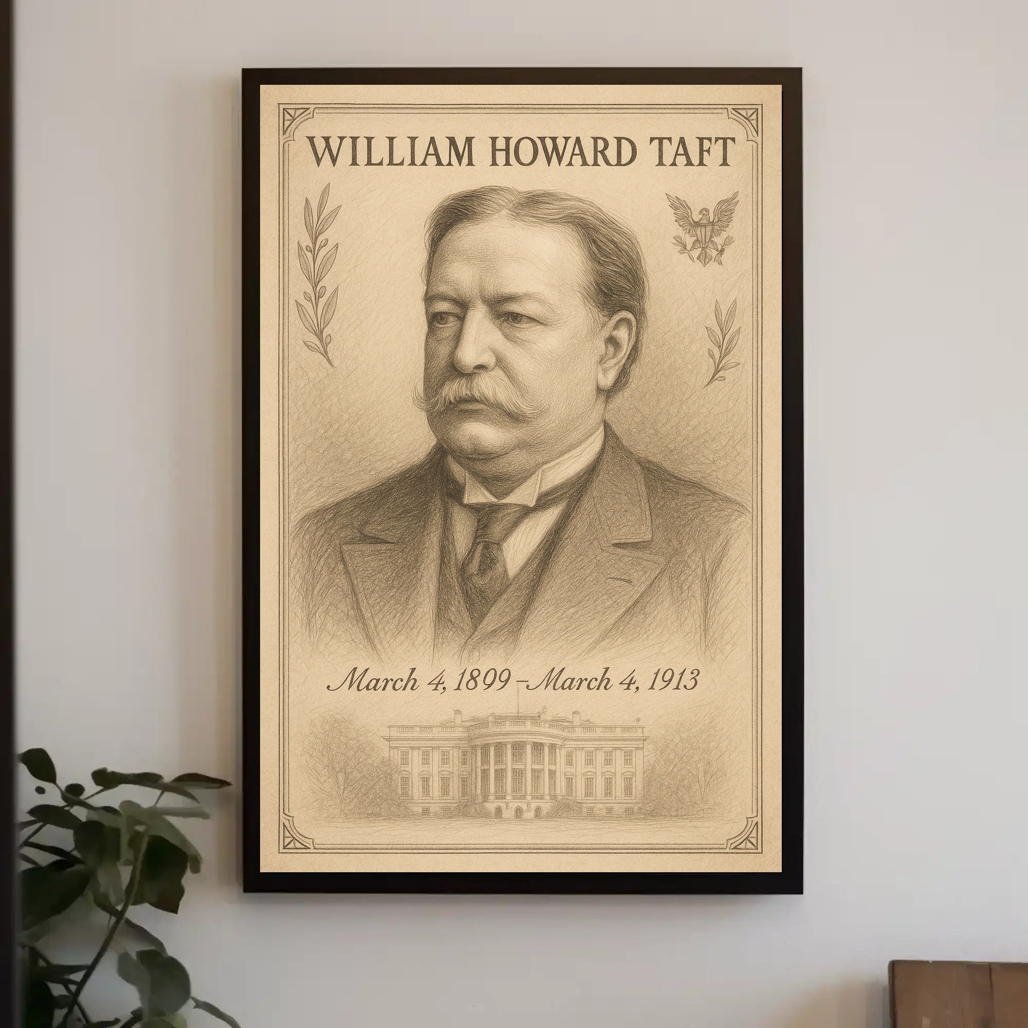 William Howard Taft Presidential Portrait Poster