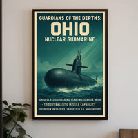Guardians of the Depths: Ohio Nuclear Submarine Poster PosterGoat