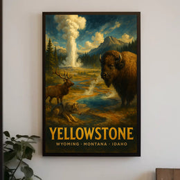 Yellowstone National Park Poster