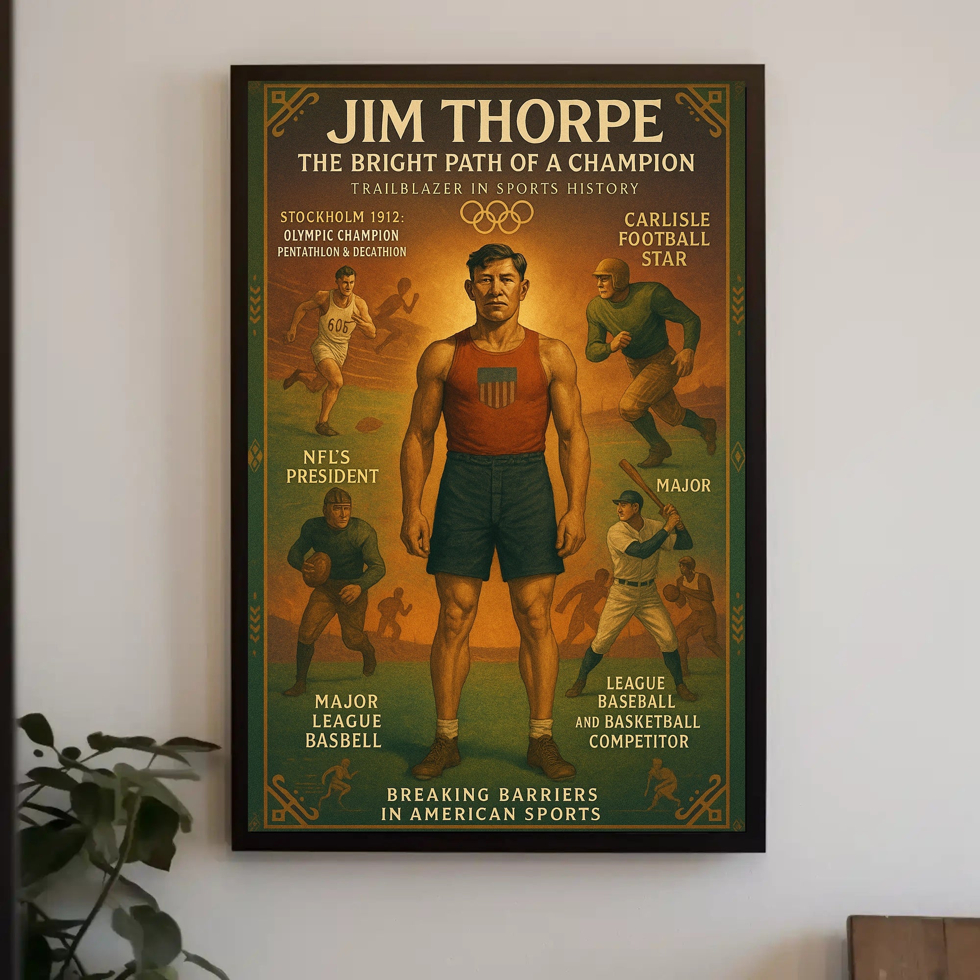Jim Thorpe: The Bright Path of a Champion Poster