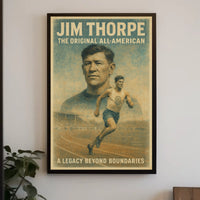 Jim Thorpe Legendary Athlete Poster