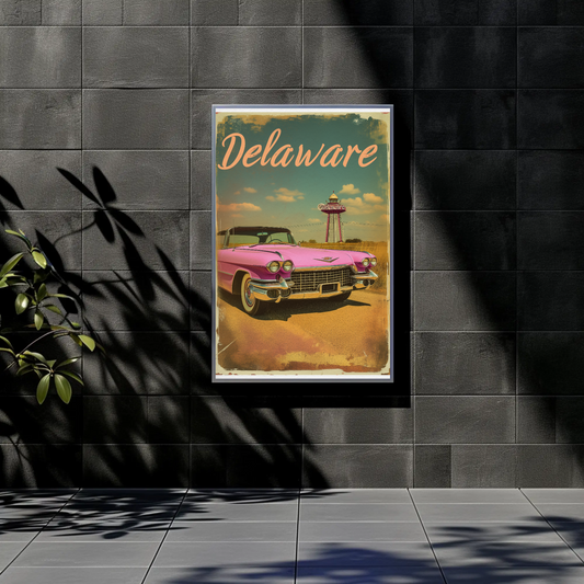Delaware Vintage Poster