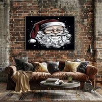 Jolly Santa Claus Illustration Poster