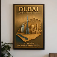 Dubai A Land of Modern Heritage Poster