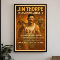 The Ultimate Athlete Tribute Jim Thorpe Poster