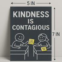 Kindness is Contagious Poster PosterGoat