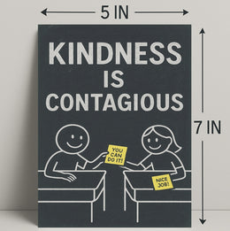 Kindness is Contagious Poster PosterGoat