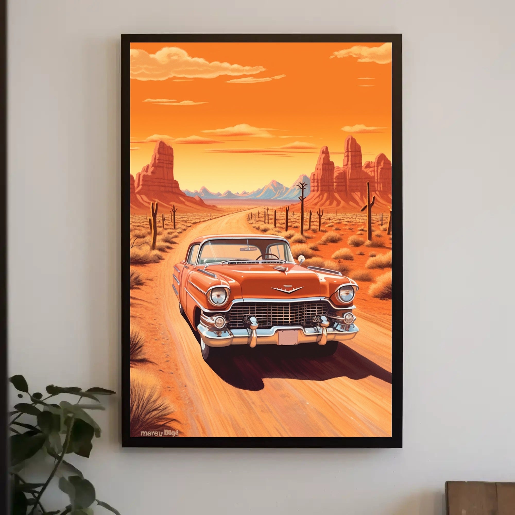 Classic Desert Drive Poster