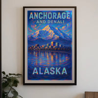 Anchorage And Denali Alaska Poster