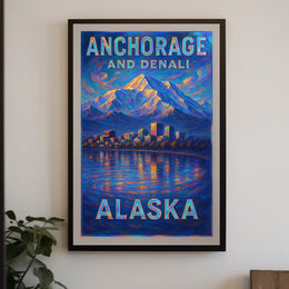 Anchorage And Denali Alaska Poster