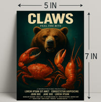 Claws Feel the Bite Vintage Poster Art PosterGoat