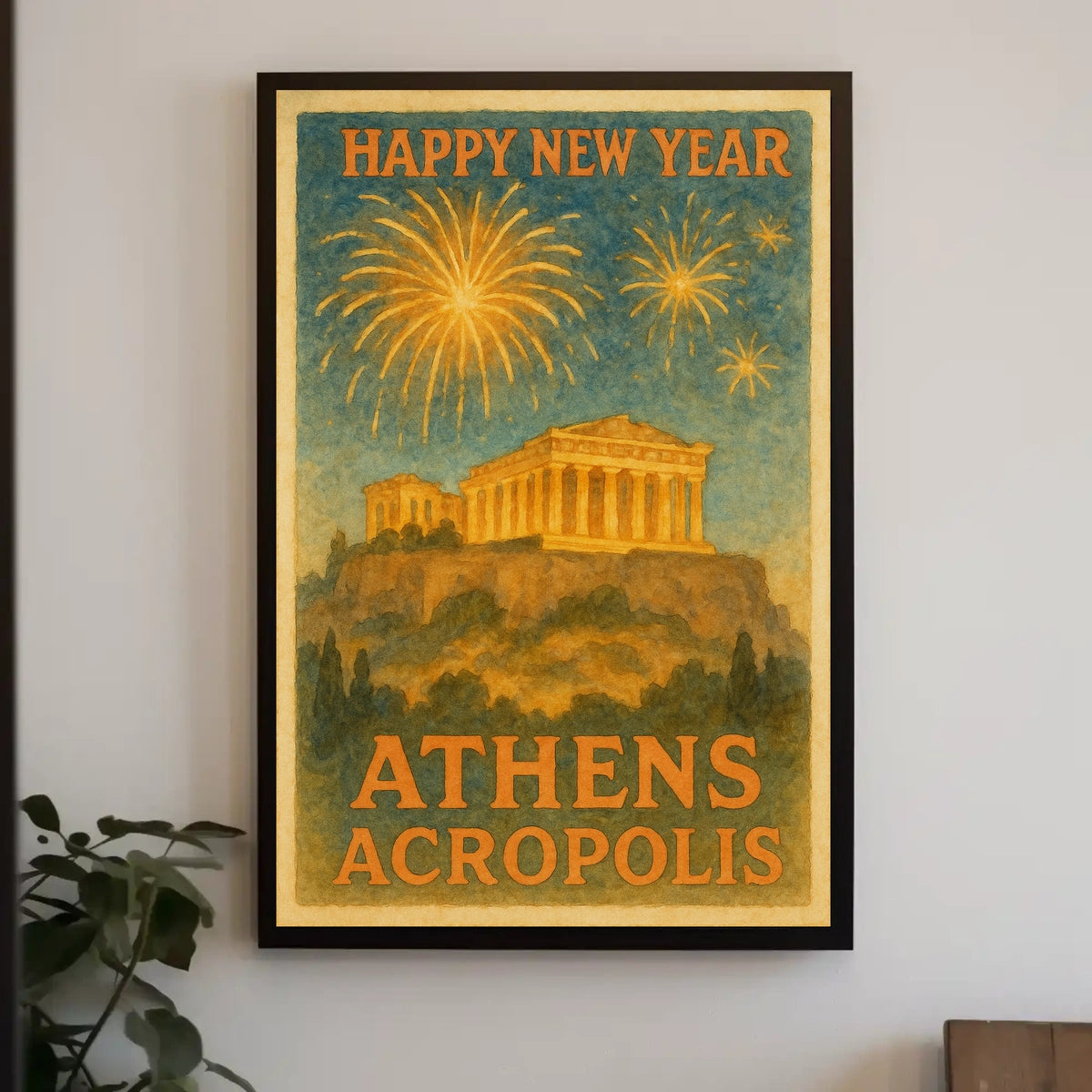 New Year's Celebration at the Parthenon Cultural Poster
