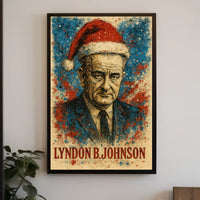 Lyndon B. Johnson 36th President of the United States Christmas SeriesPoster