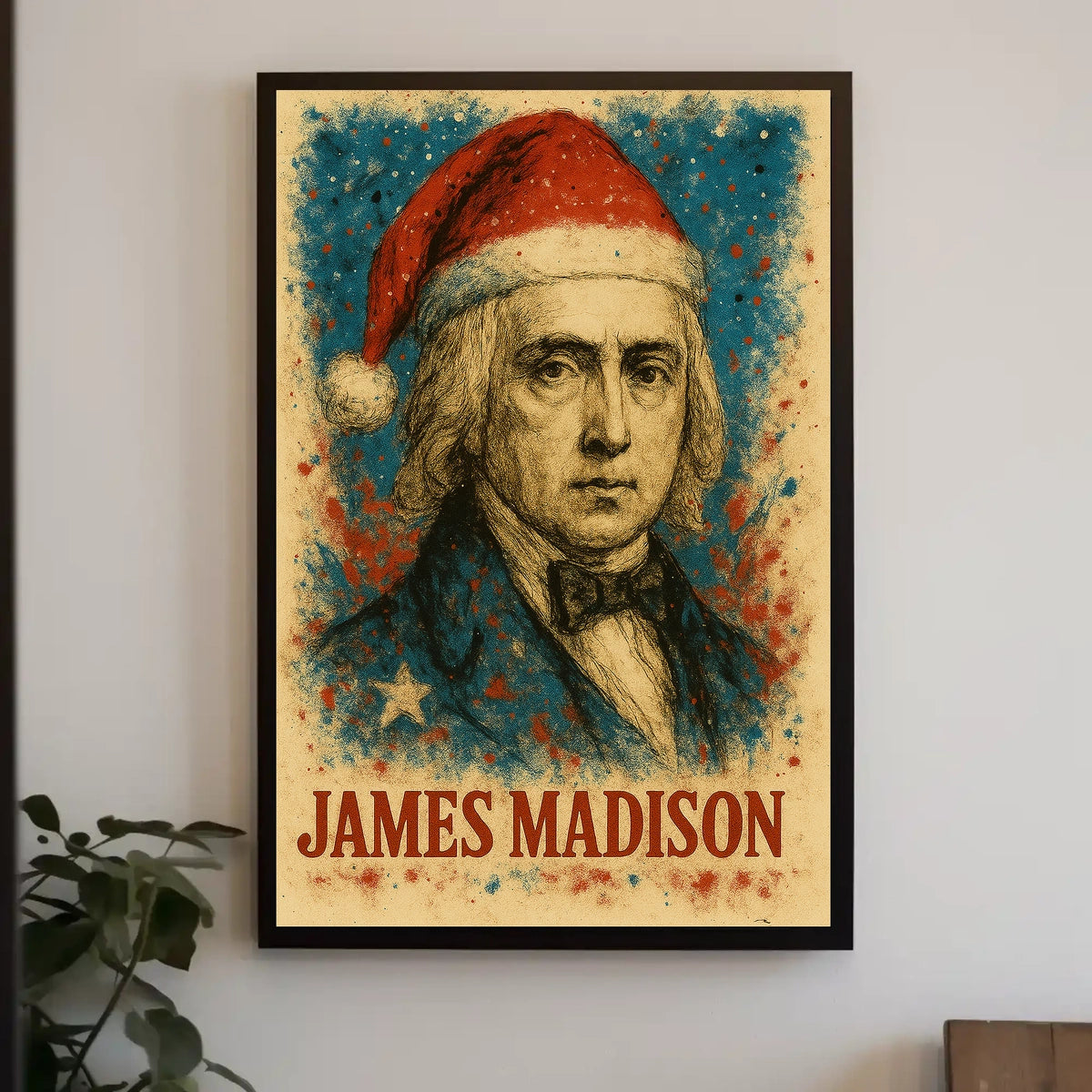 James Madison 4th President of the United States Christmas SeriesPoster
