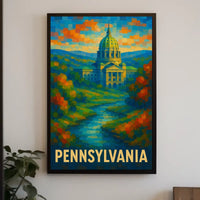Pennsylvania Capitol Art Poster