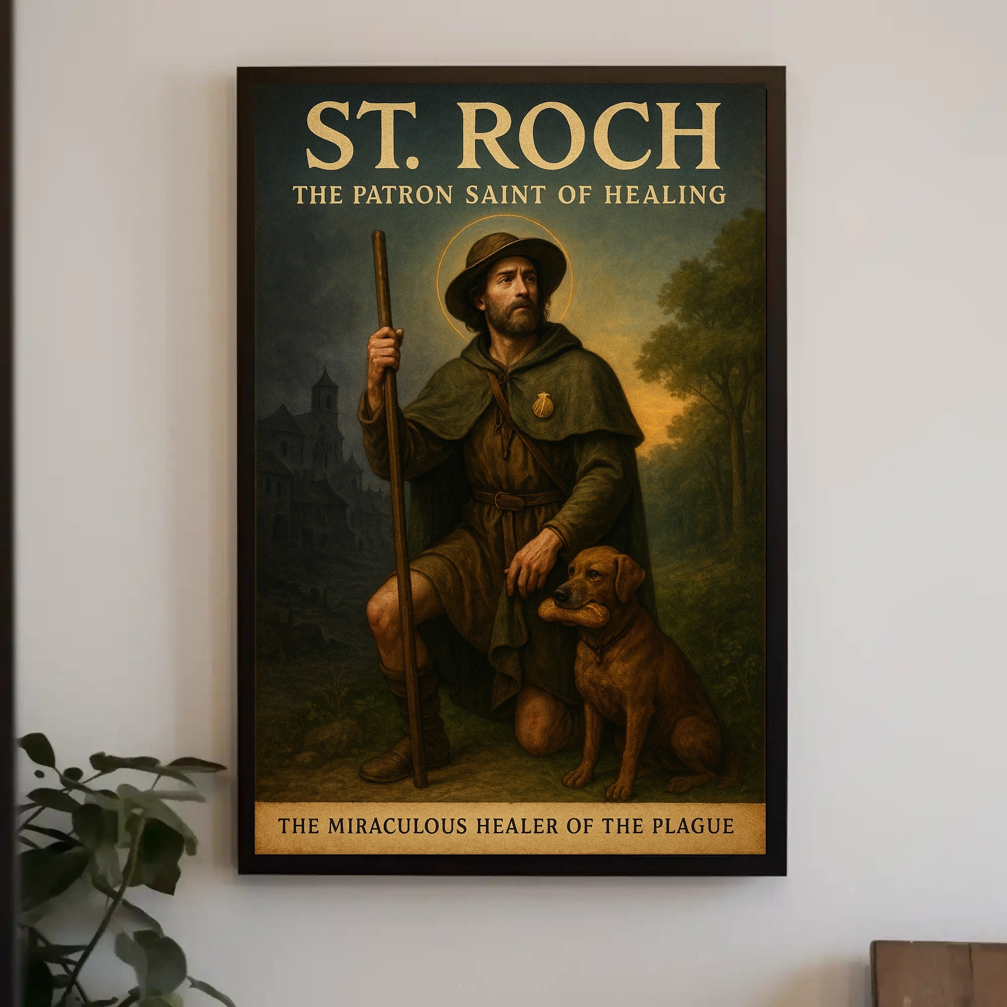 St. Roch The Patron Saint Of Healing Poster