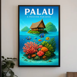 Palau A Pristine Paradise Poster PosterGoat