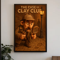 The Case of Clay Clue Art Print Decor PosterGoat