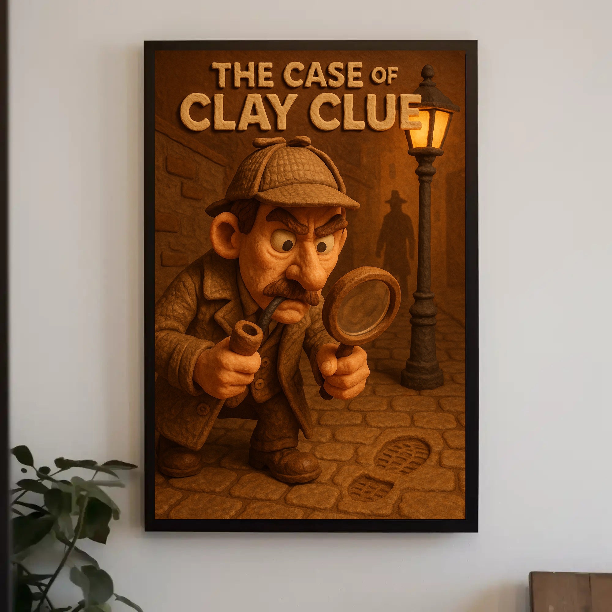 The Case of Clay Clue Art Print Decor PosterGoat