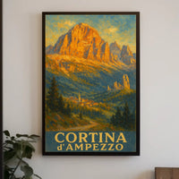 Cortina DAmpezzo Landscape Poster