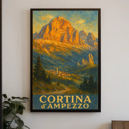 Cortina DAmpezzo Landscape Poster