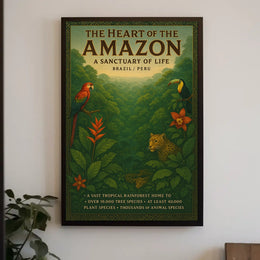 The Heart of the Amazon A Sanctuary of Life Poster