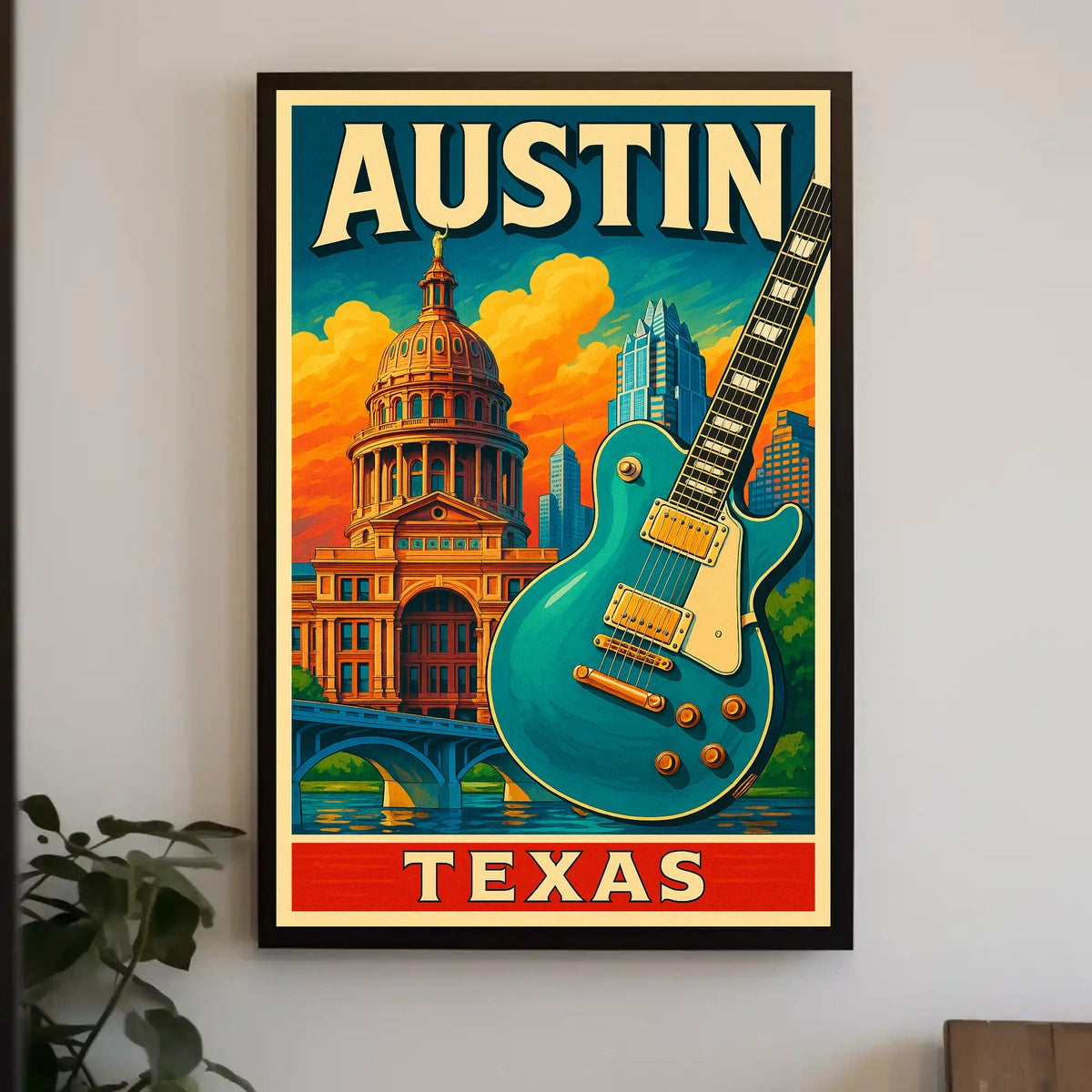 Austin, Texas Vibrant Culture And Poster