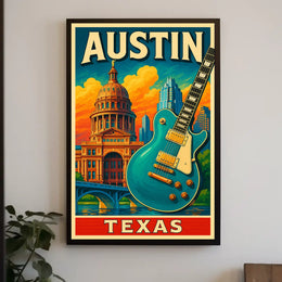 Austin, Texas Vibrant Culture And Poster