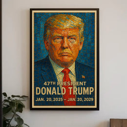 Donald Trump 47th President Poster