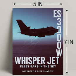 Whisper Jet Fleet Ears in the Sky Poster PosterGoat