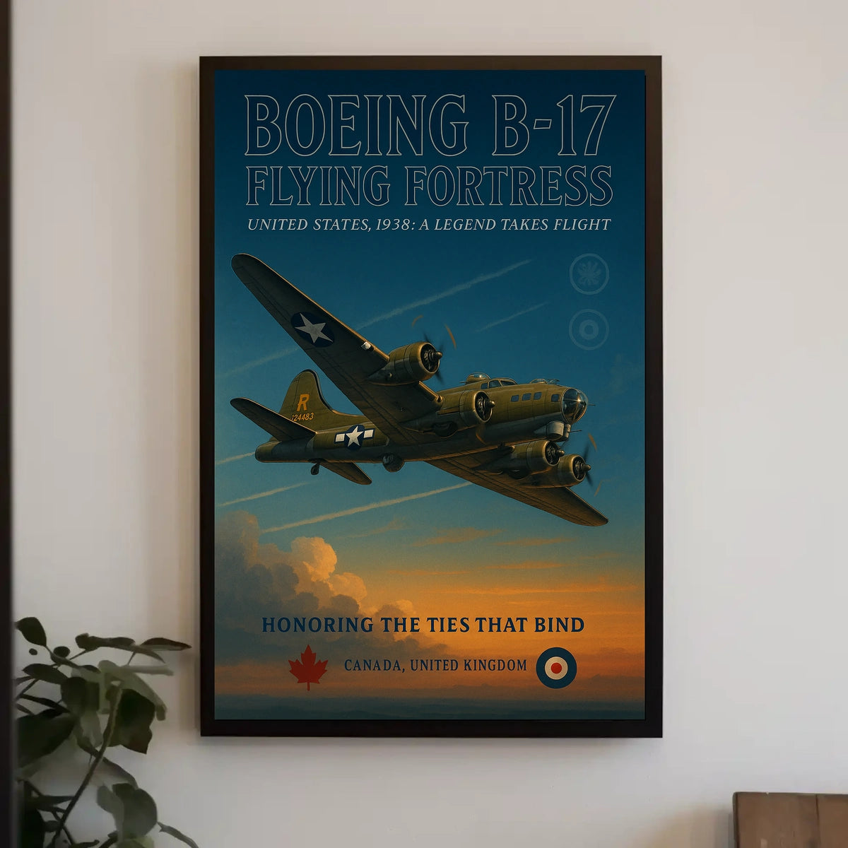 Boeing B-17 Flying Fortress Poster