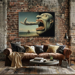 Surreal Coastal Grotesque Fantasy or Mythology Poster