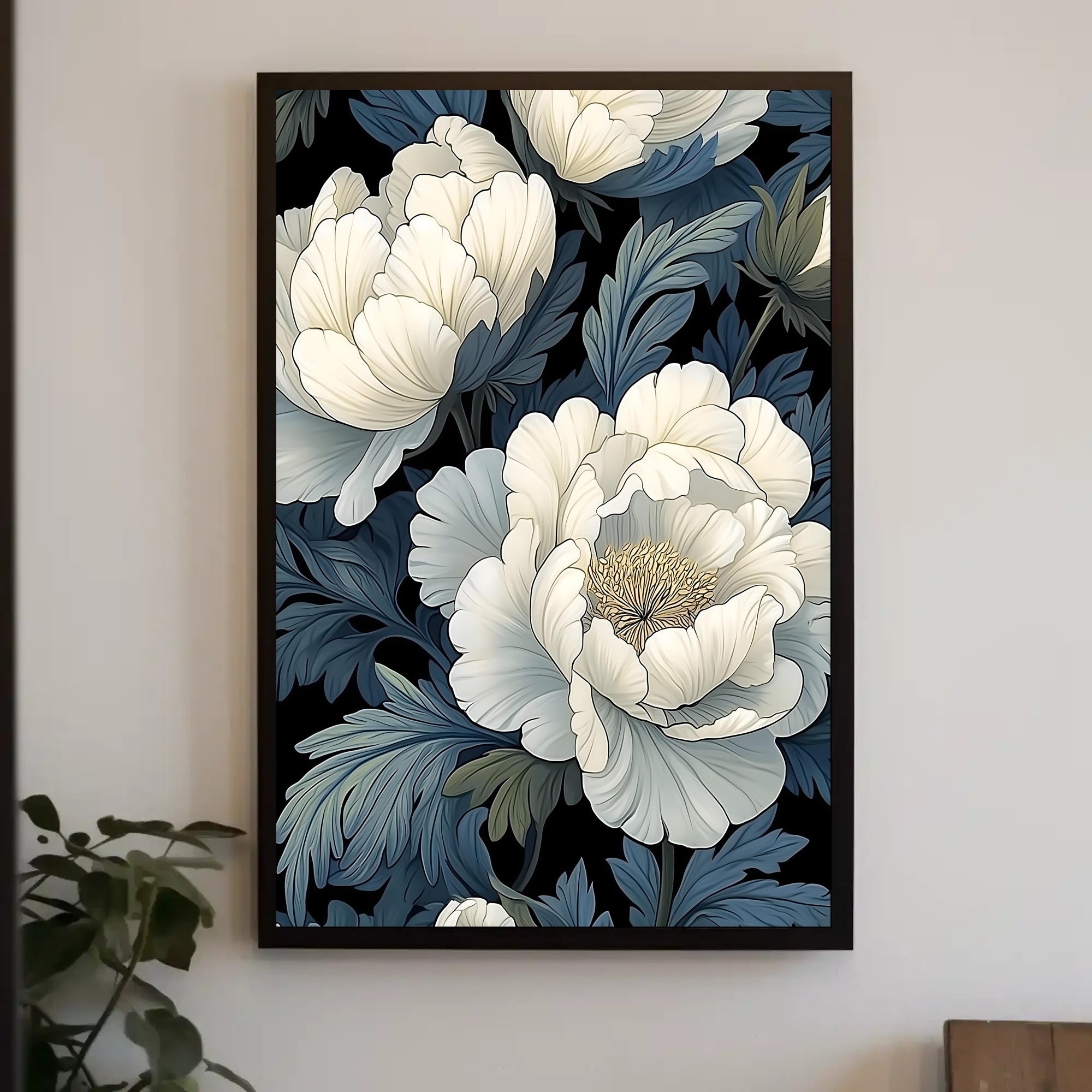 Floral Elegance Wall Art Print for Home Decor