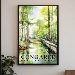 Congaree Watercolor Wall Art Poster